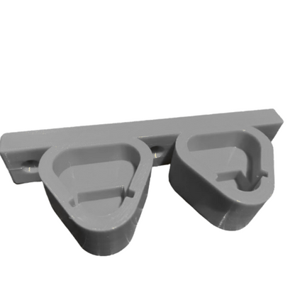 Milwaukee M12 Dual Battery Holder – 3D Printed Wall Mount – Secure 2-Pack Battery Organizer