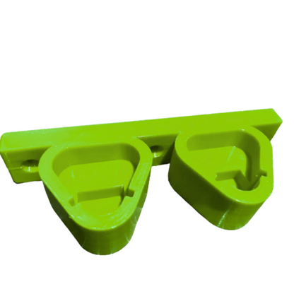 Milwaukee M12 Dual Battery Holder – 3D Printed Wall Mount – Secure 2-Pack Battery Organizer