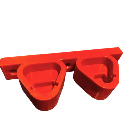Milwaukee M12 Dual Battery Holder – 3D Printed Wall Mount – Secure 2-Pack Battery Organizer