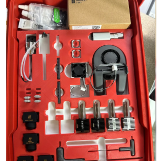 Packout Parts Tray for Bambu Lab A1 – 3D Printed Organizer for Hotends, Fans, and Spare Parts – Fits Milwaukee Packout Compact Case