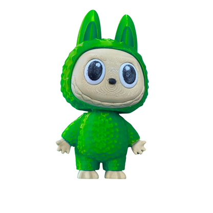 3D Printed Cute Collectible Figure – Multicolor Bunny Suit – Hand-Assembled