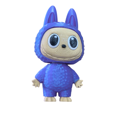 3D Printed Cute Collectible Figure – Multicolor Bunny Suit – Hand-Assembled