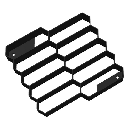 3D Printed Hexagonal Hot Wheels Shelf – Wall Mounted Display Rack – Multiple Color Options