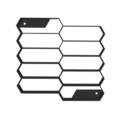 3D Printed Hexagonal Hot Wheels Shelf – Wall Mounted Display Rack – Multiple Color Options