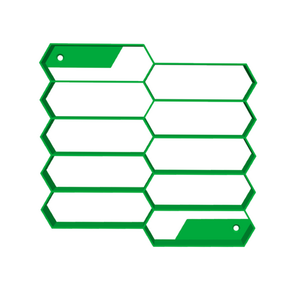 3D Printed Hexagonal Hot Wheels Shelf – Wall Mounted Display Rack – Multiple Color Options