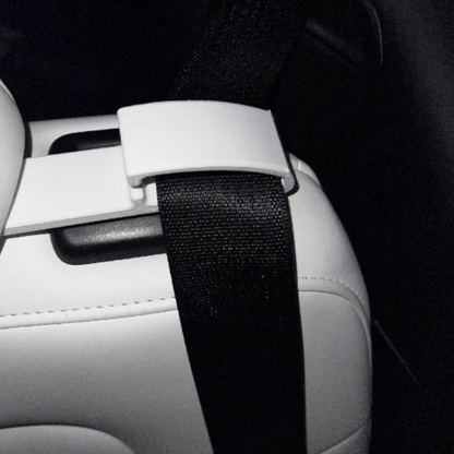 BuildInk 3D Printed Tesla Model Y Rear Seatbelt Guide – PETG Durable Clip (White)