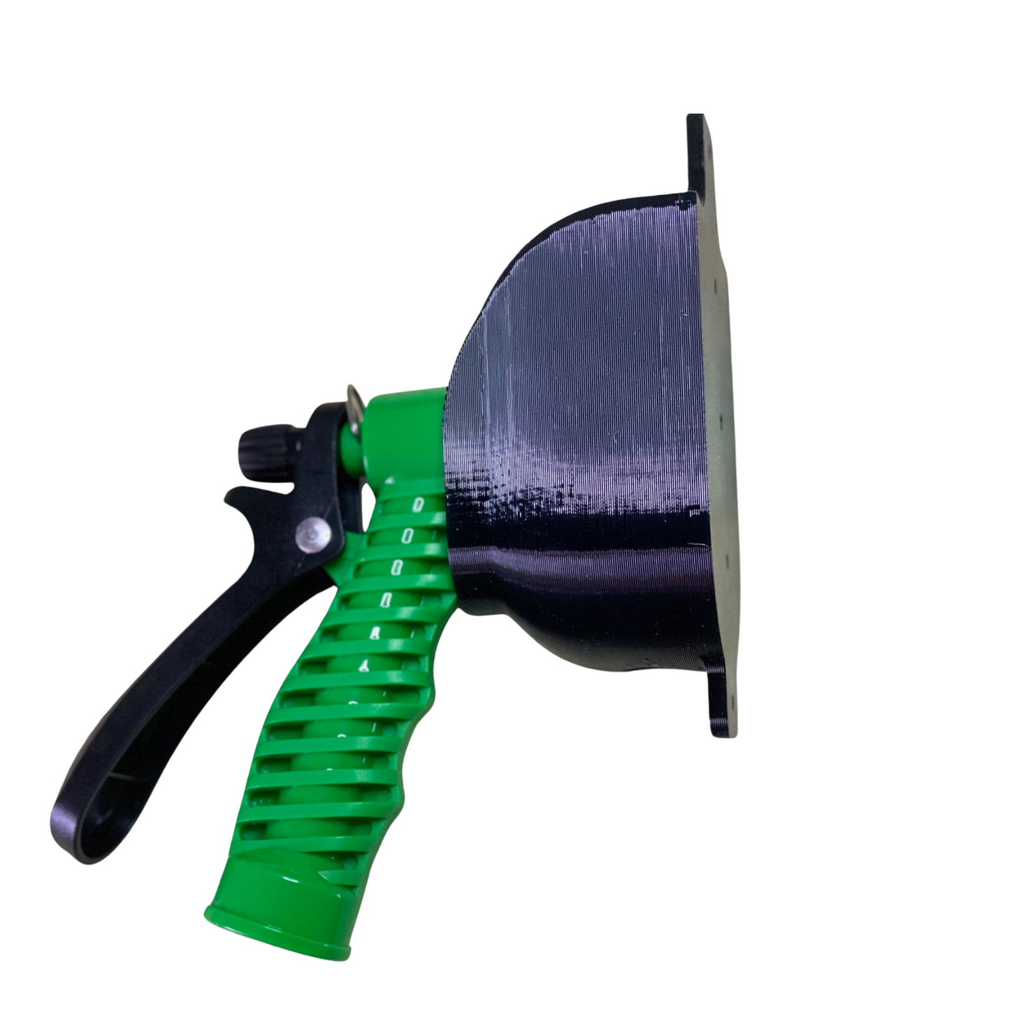 Garden Hose Nozzle (3 Colors) with 3D Printed Wall Mount Holder – Multiple Holder Colors – Choose Your Color or Random