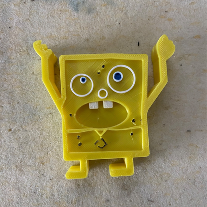 Funny 3D Printed Toothbrush Holder – Cartoon Character Design – Wall Mount Bathroom Organizer