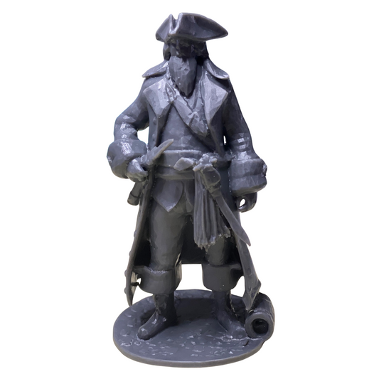 3D Printed Pirate Miniature – Resin Figurine – Tabletop RPG / Display Model – 5 inch