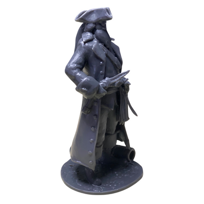 3D Printed Pirate Miniature – Resin Figurine – Tabletop RPG / Display Model – 5 inch