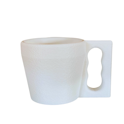 Ice Cream Pint Holder with Spoon Slot – Cozy Grip with Fuzzy Texture – Fits Standard Pints – Comfortable Ergonomic Handle (White)