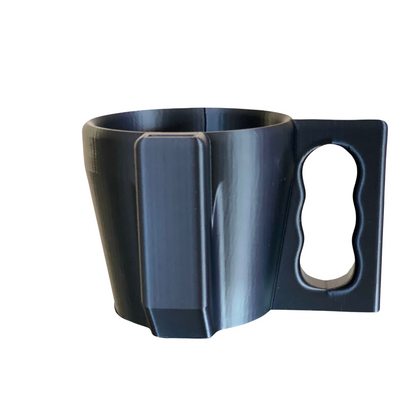 Ice Cream Pint Holder with Spoon Slot – Cozy Grip with Fuzzy Texture – Fits Standard Pints – Comfortable Ergonomic Handle (Black)