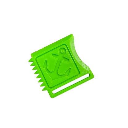 3D Printed Clay & Pottery Texture Tools – Anchor & Octopus Designs – Set of 3 Green Scrapers