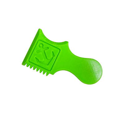 3D Printed Clay & Pottery Texture Tools – Anchor & Octopus Designs – Set of 3 Green Scrapers