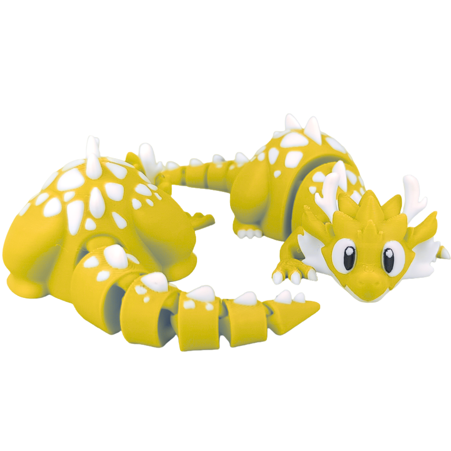 Articulated 3D Printed Dragon – Flexible Desk Toy – 6.3 in – Single