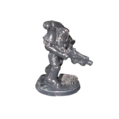 32mm Sci-Fi Soldier Miniature – 3D Printed Tabletop Figure – Unpainted