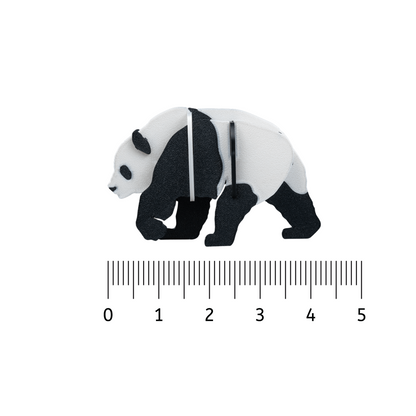 3D Printed Panda Kit - Set of 2 - Articulated PLA Model - DIY Puzzle & Unique Desk Decor