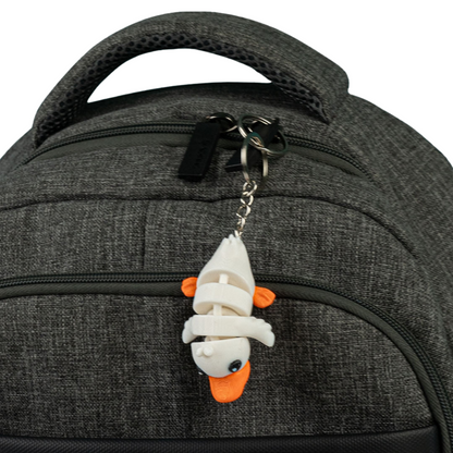 3D Printed Duck Keychain - Set of 2 - Articulated PLA Model - Cute and Collectible