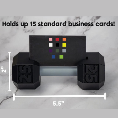 Dumbbell Business Card Holder – Fitness Desk Display