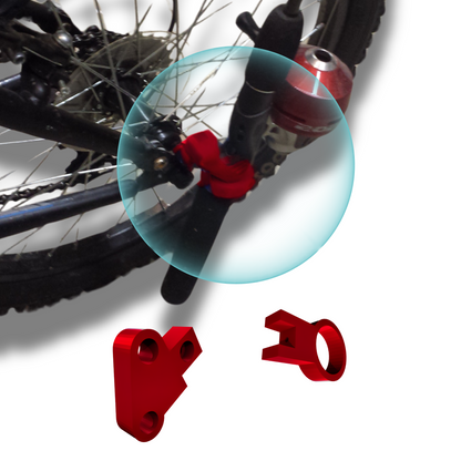 Bike Fishing Rod Holder - 3D Printed PETG Red