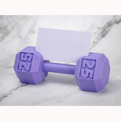 Dumbbell Business Card Holder – Fitness Desk Display
