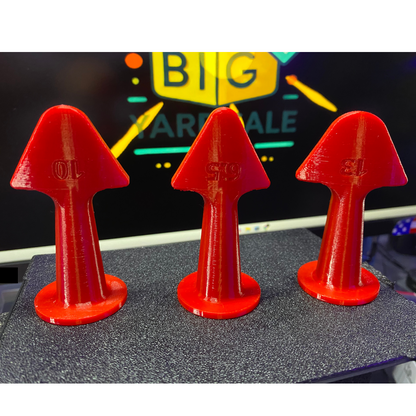 3PCS 3D Printed Caulking Tool Set - PETG Red | Sizes: 6.5R, 10R, 13R