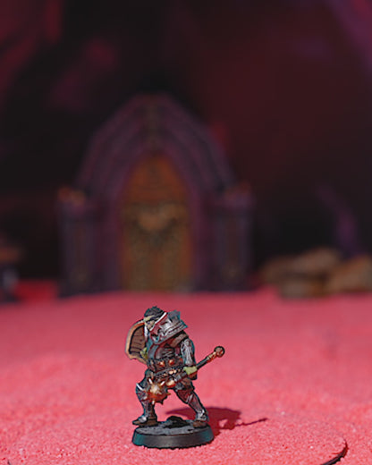 Lion Paladin Miniature – 75mm Scale – Detailed Resin Figure