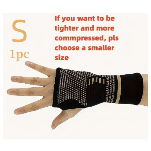 1pc Copper Wrist Compression, Comfortable And Breathable For Workout, Wrist Support