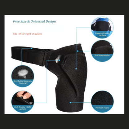 Adjustable Shoulder Support Brace with Pressure Pad for Men & Women